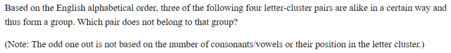 Question content