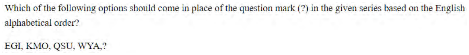 Question content