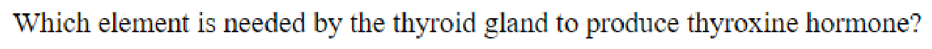 Question content