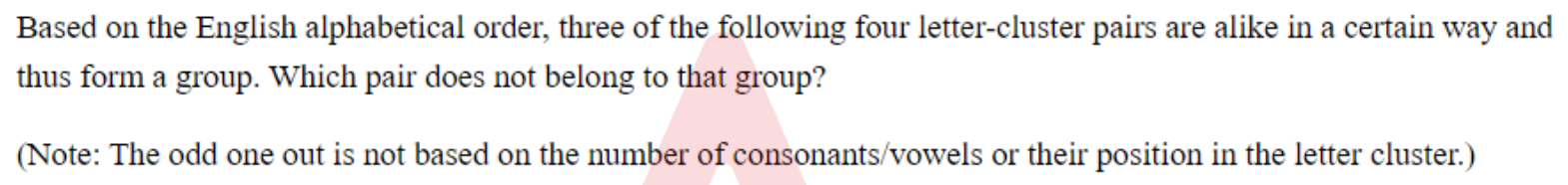 Question content