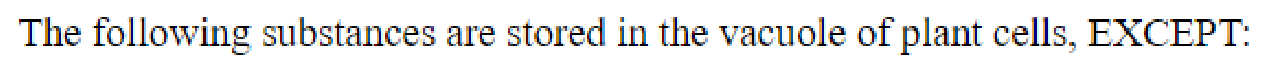 Question content
