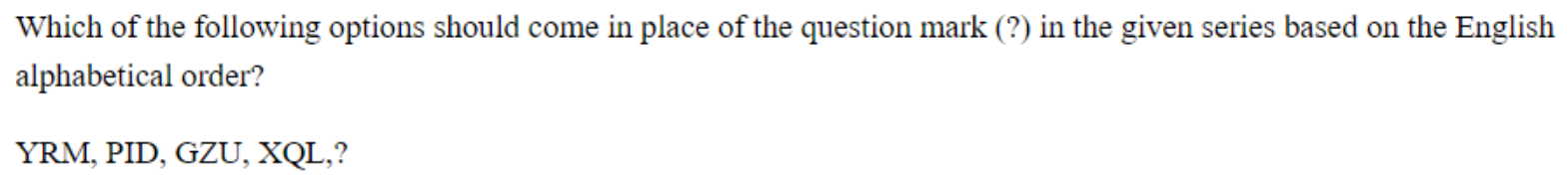 Question content