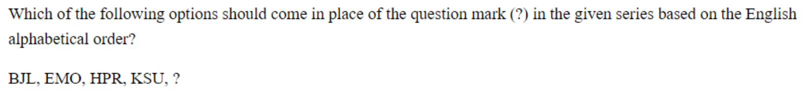 Question content