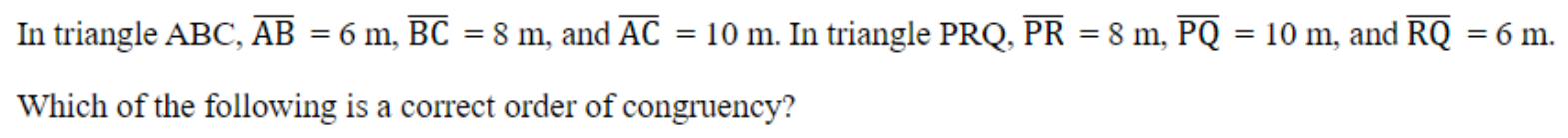 Question content
