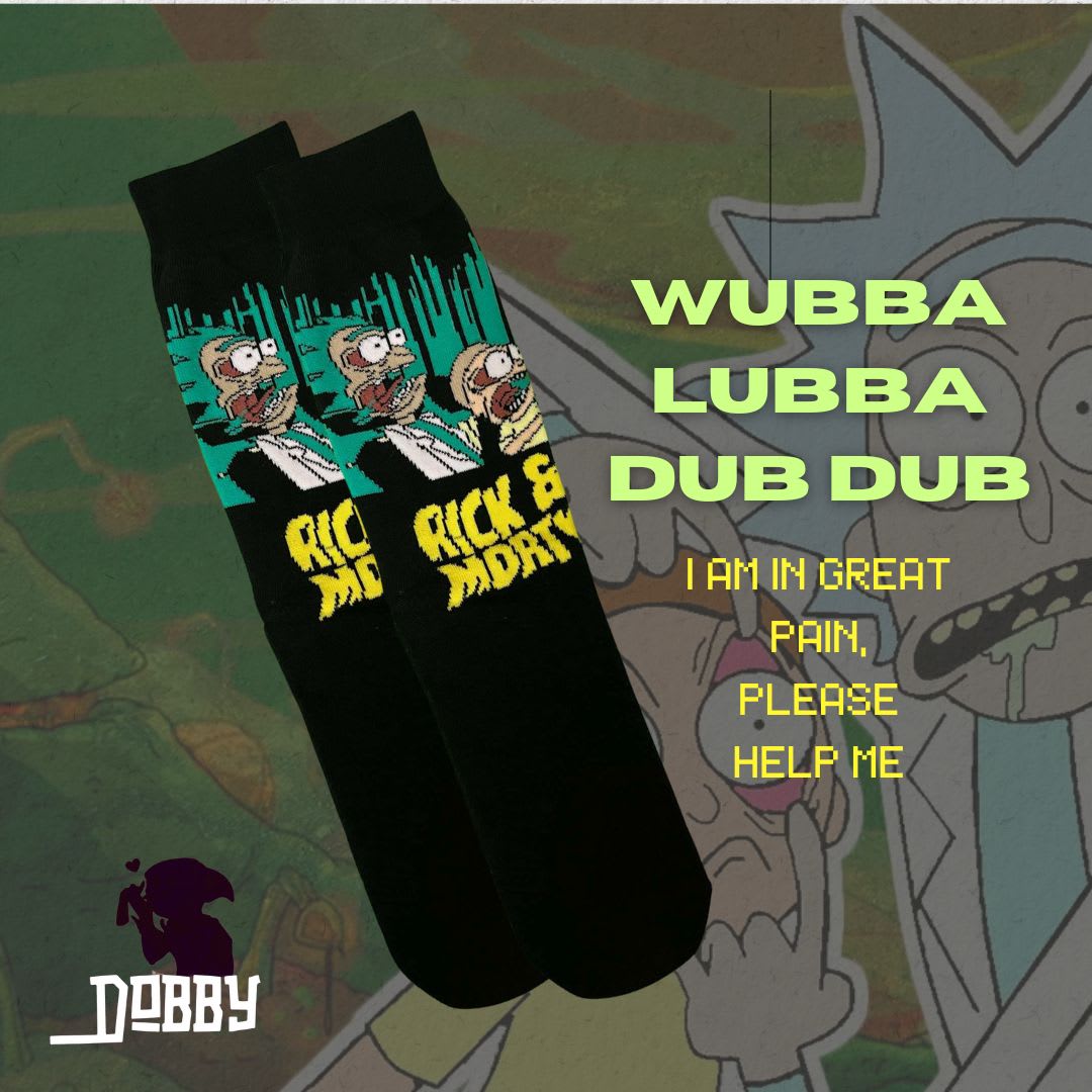 Rick and Morty Trip Glitch Socks - 2