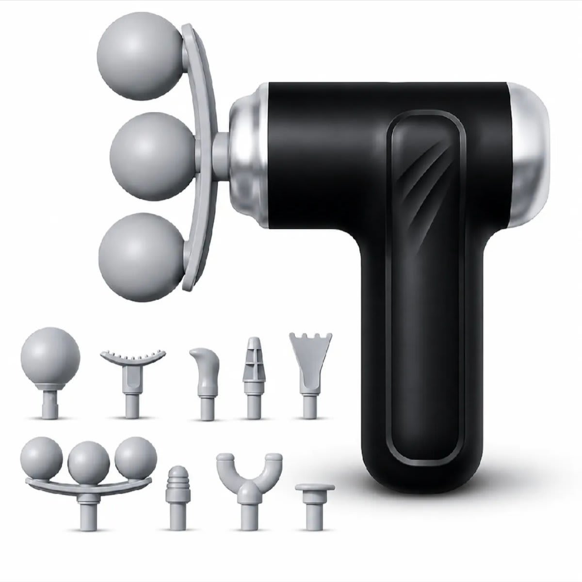 9-in-1 Deep Tissue 3-Head Massage Gun - 3