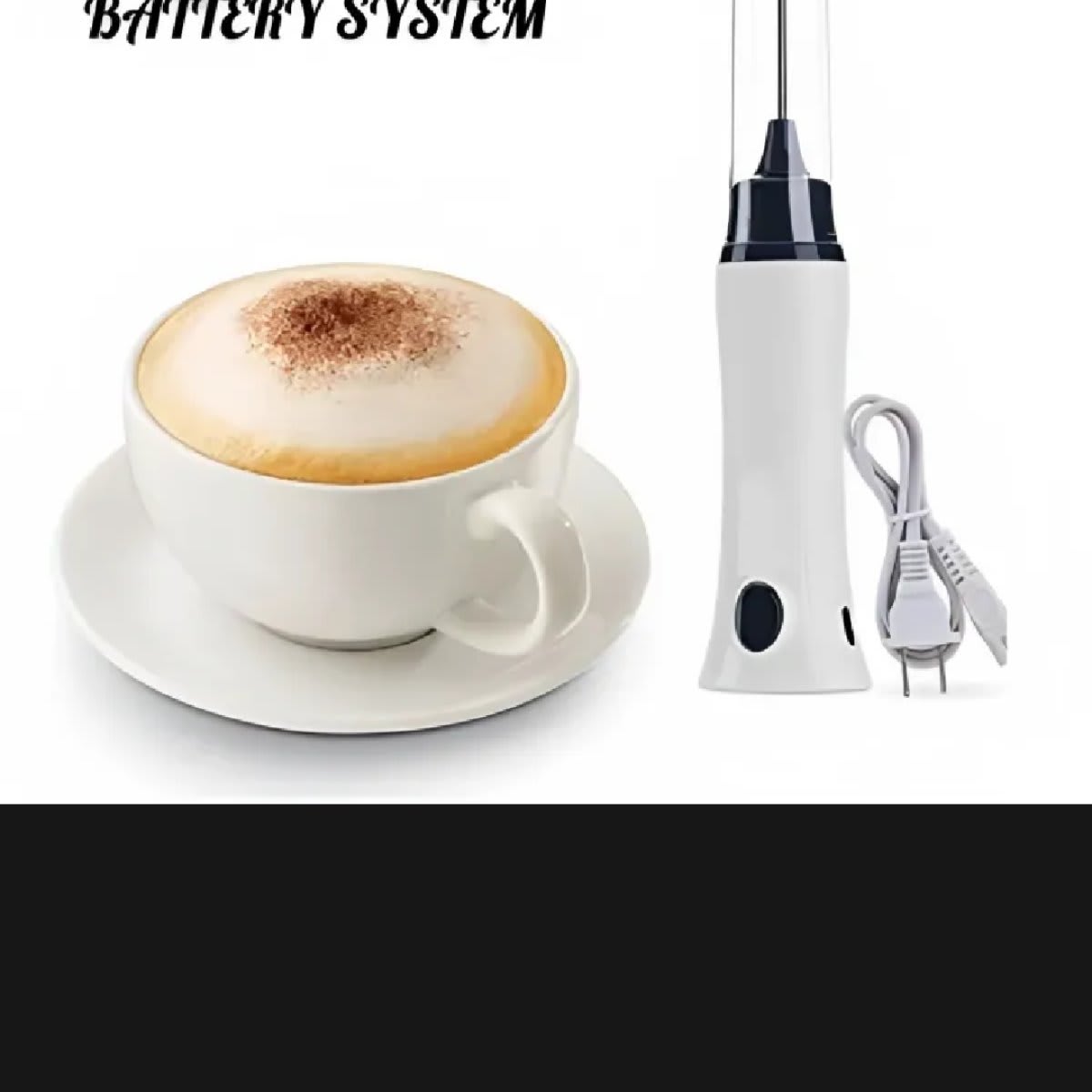 Handheld Automatic Coffee Mixer Frother and Cream Whisk