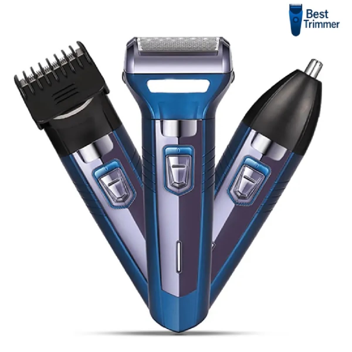 Kemei KM-6330 (3 in 1) Shaver, Hair, Beard And Nose Trimmer - 2