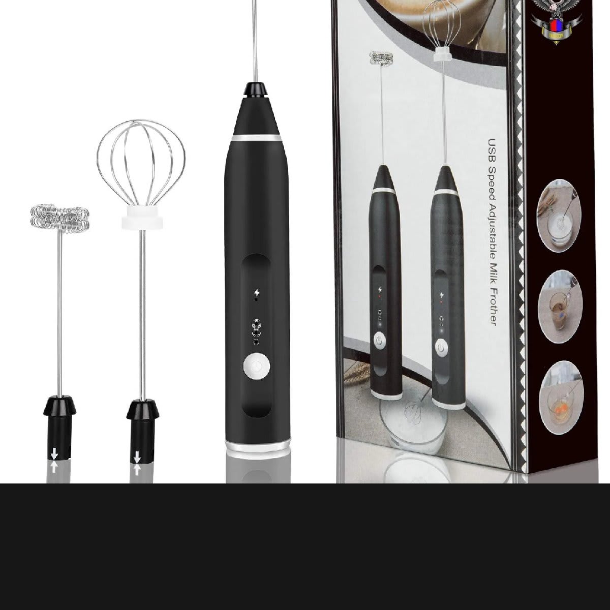 Electric Rechargeable Handheld Coffee Mixer & Milk - 5