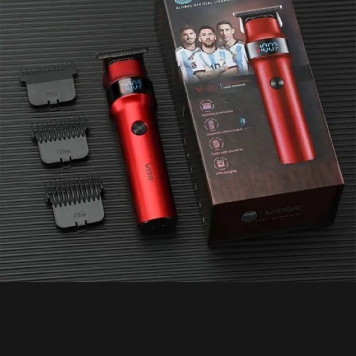VGR V-987 Rosso Professional Beard and Moustache Trimmer for Men - 5