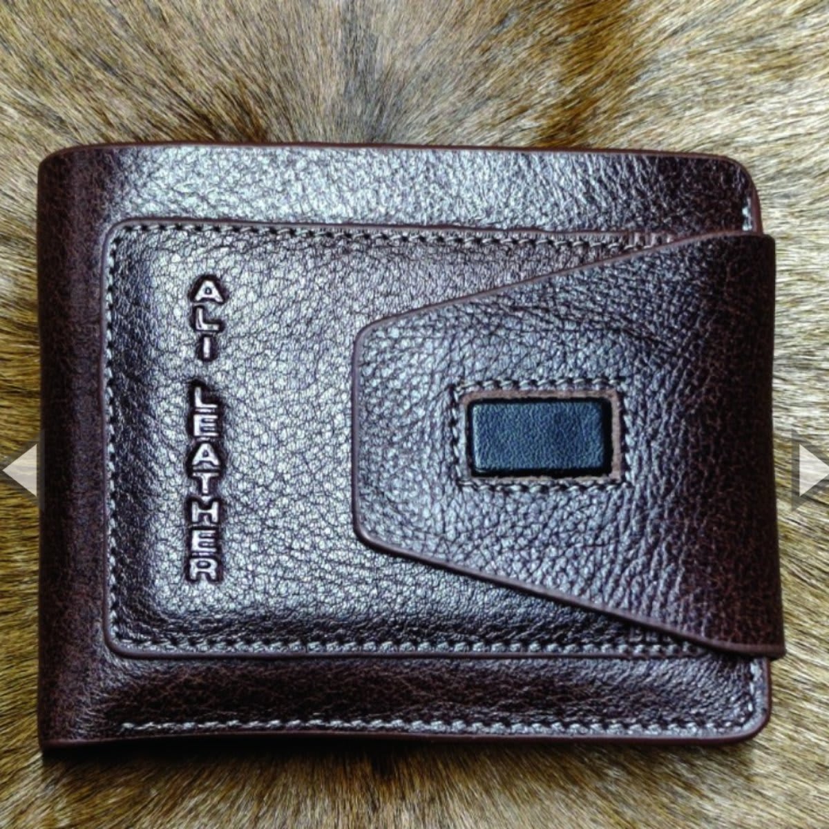 Exclusive Genuine Leather Men's Wallet - Brown