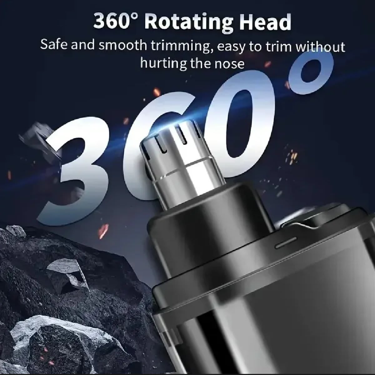 CASIFY WBT01 Portable Electric Nose & Ear Hair Trimmer with Smart Digital Display - 2