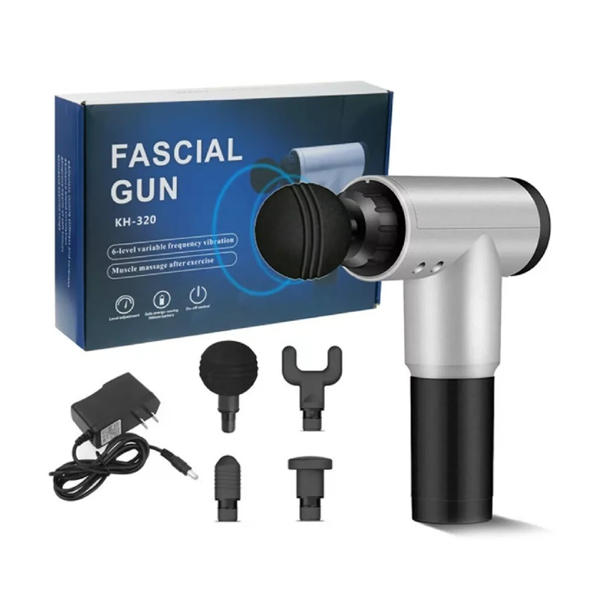 Electric Vibration Body Muscle Fascial Massager Gun - Professional Deep Tissue Massage Device for Body Recovery