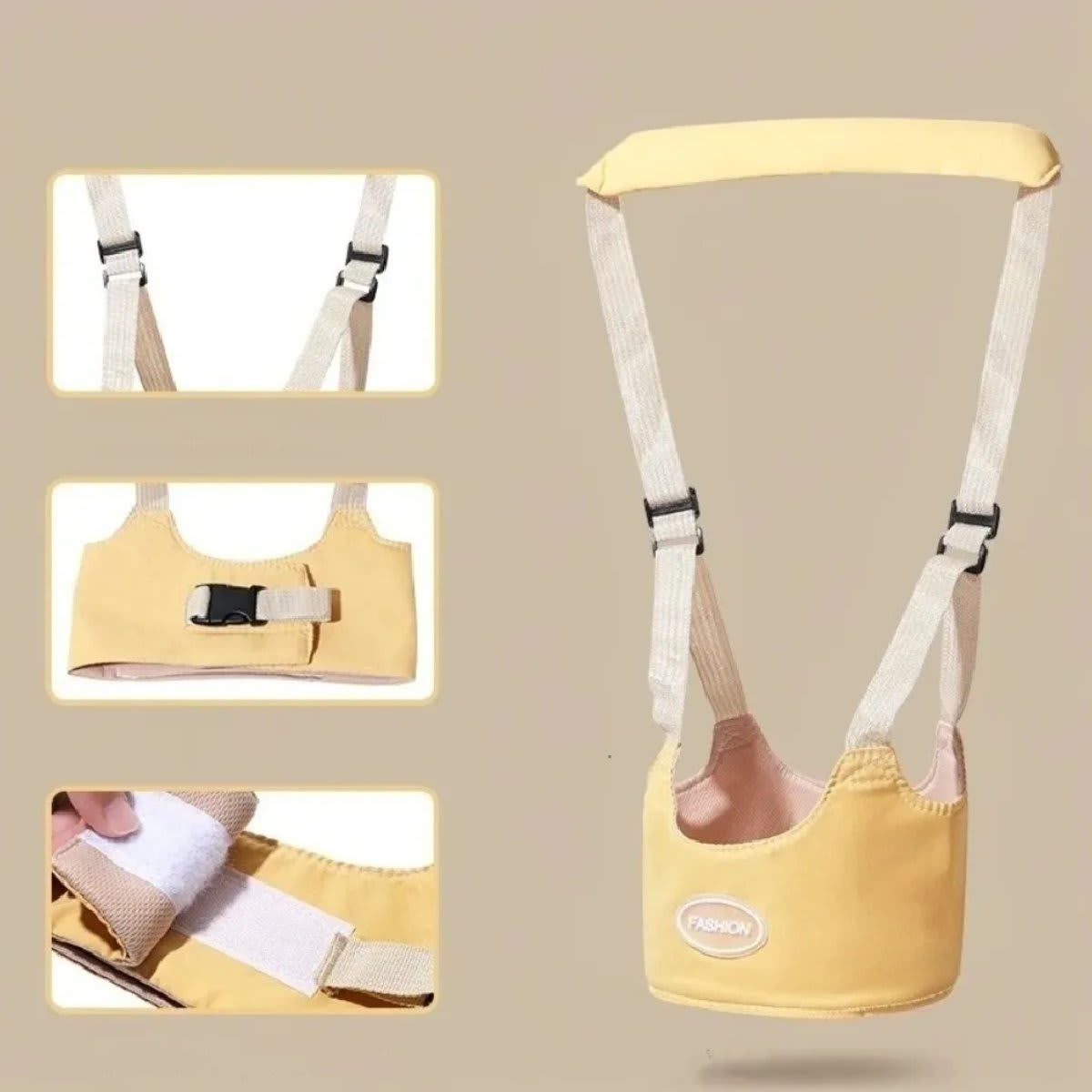Aiebao Durable Handheld Toddler Walking Harness - Adjustable Breathable Walking Learning Helper (বেবি ওয়াকিং বেল্ট) - 3