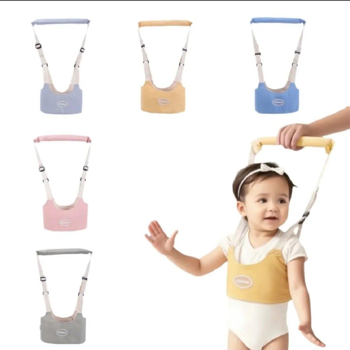 Aiebao Durable Handheld Toddler Walking Harness - Adjustable Breathable Walking Learning Helper (বেবি ওয়াকিং বেল্ট) - 4