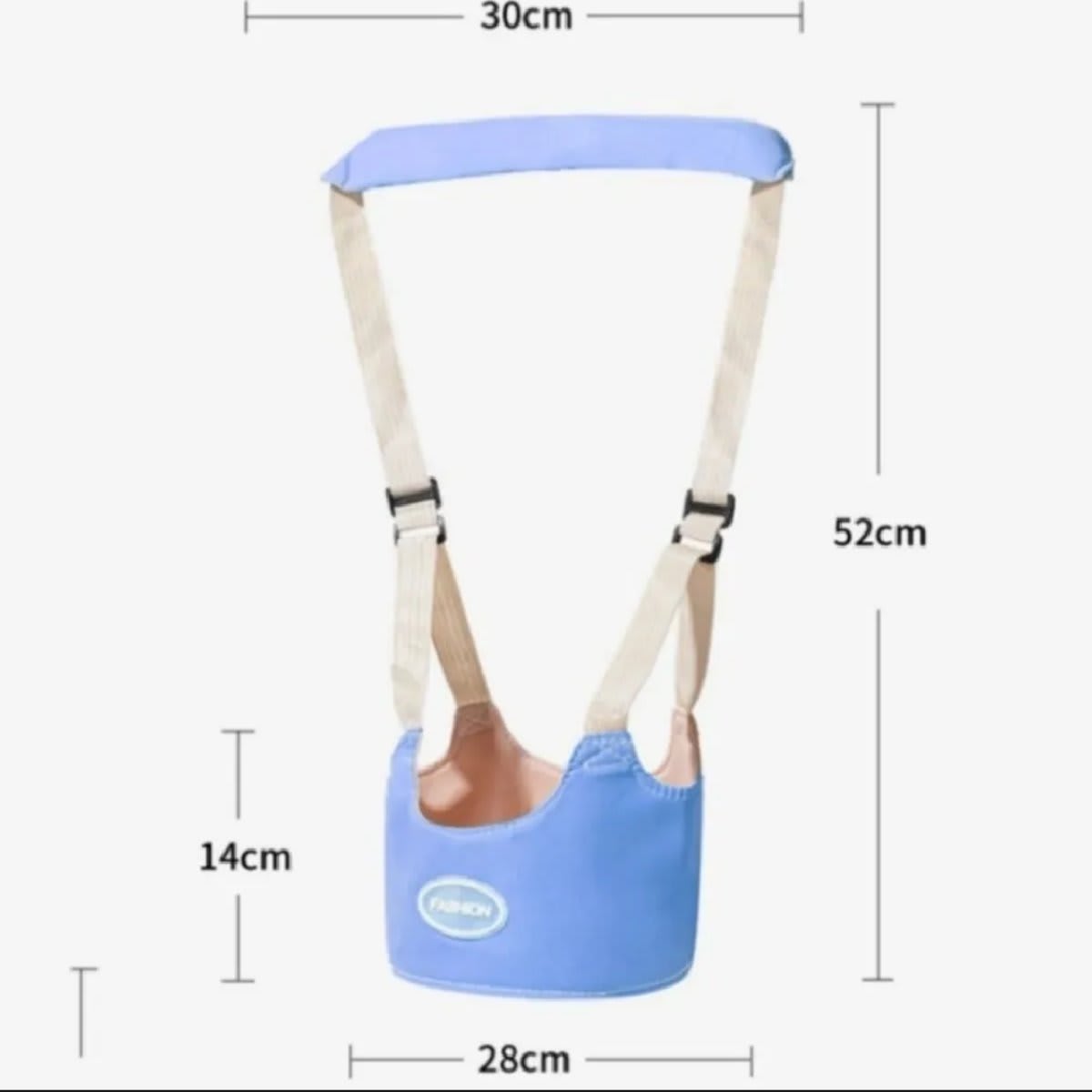Aiebao Durable Handheld Toddler Walking Harness - Adjustable Breathable Walking Learning Helper (বেবি ওয়াকিং বেল্ট) - 5