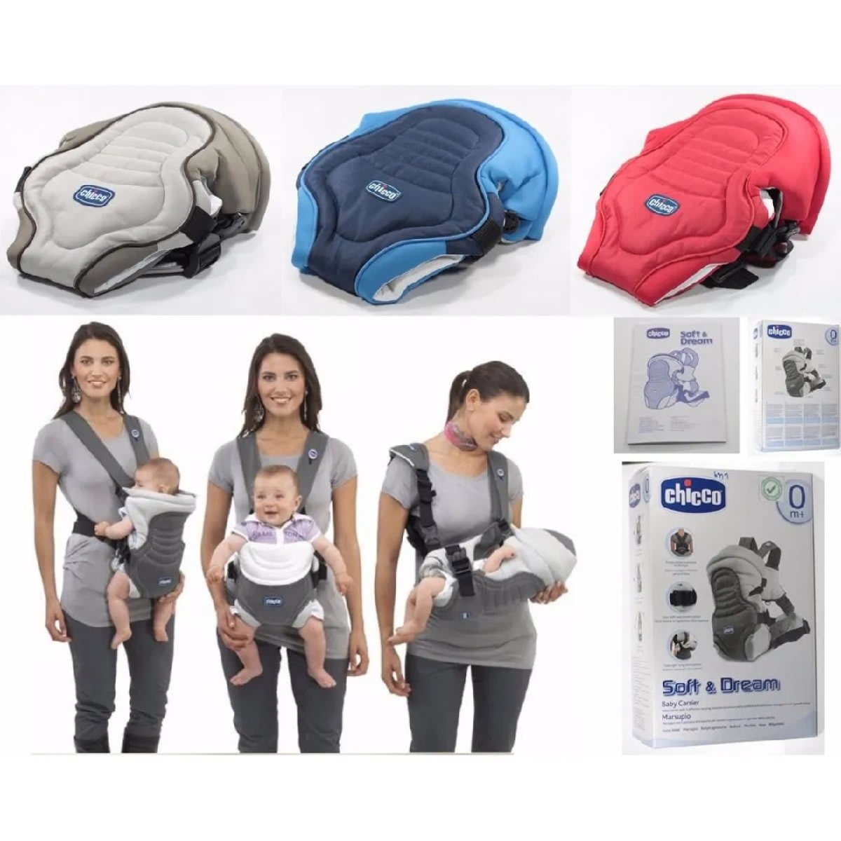 Chicco Soft & Dream Baby Carrier With 3 Carrying Positions Super Comfortable for Baby & Parents - 2