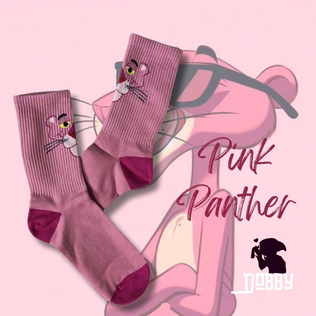Pink Panther Ribbed Pink Socks - 2