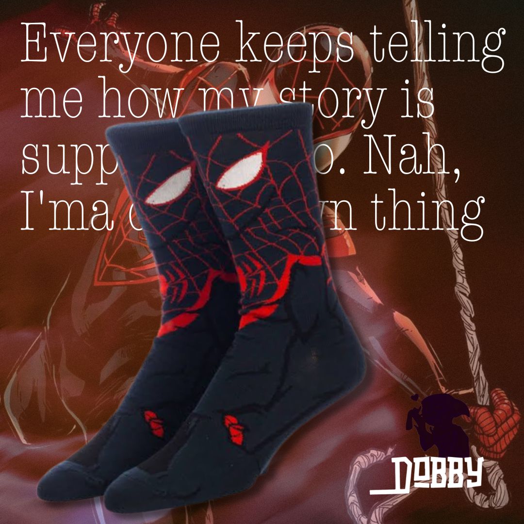 Spiderman Miles Morales Socks