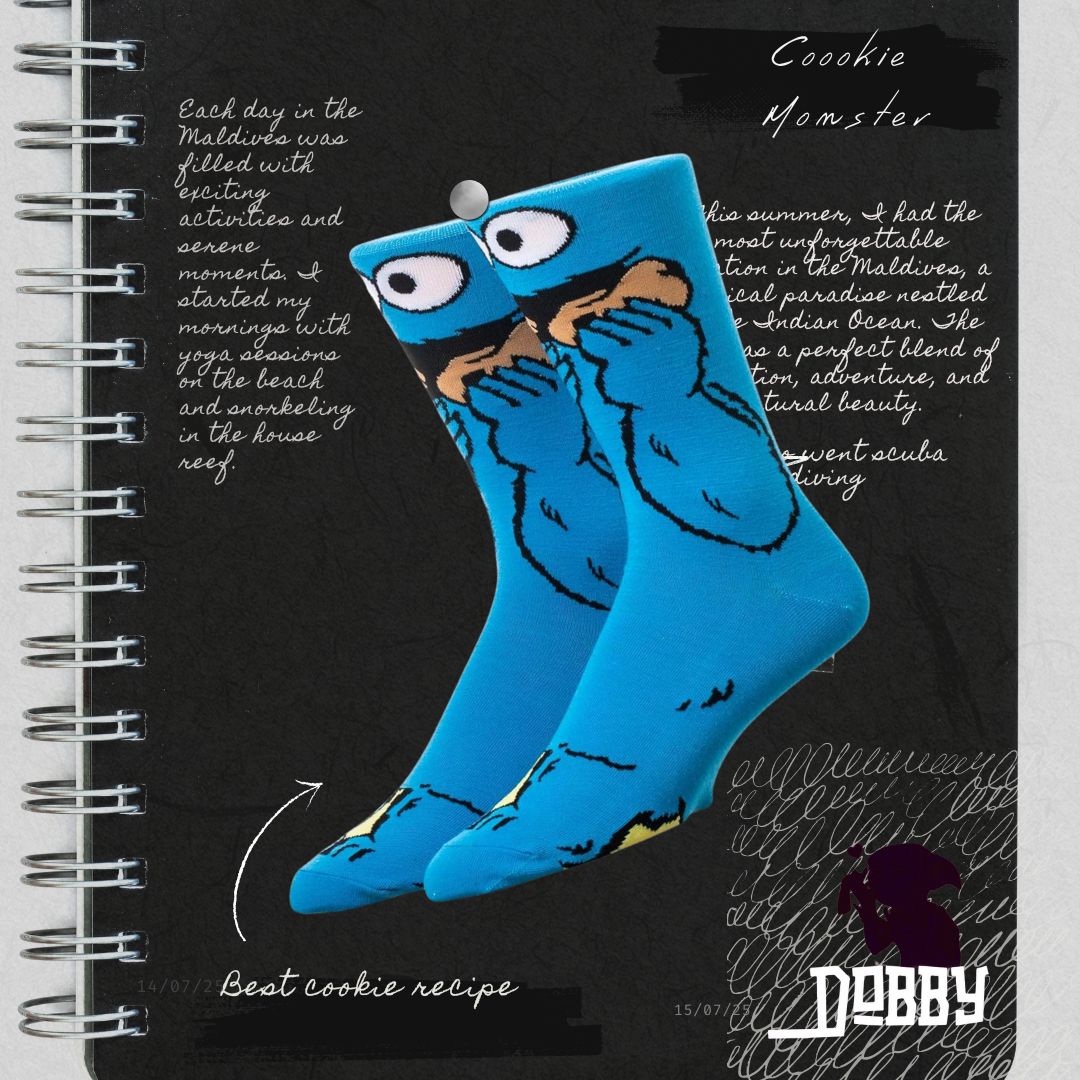 Sesame Street Buddies Cookie Monsters Socks