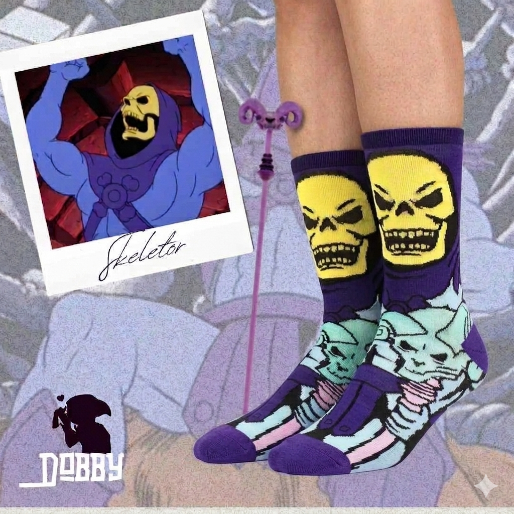 Skeletor from He-Man Socks