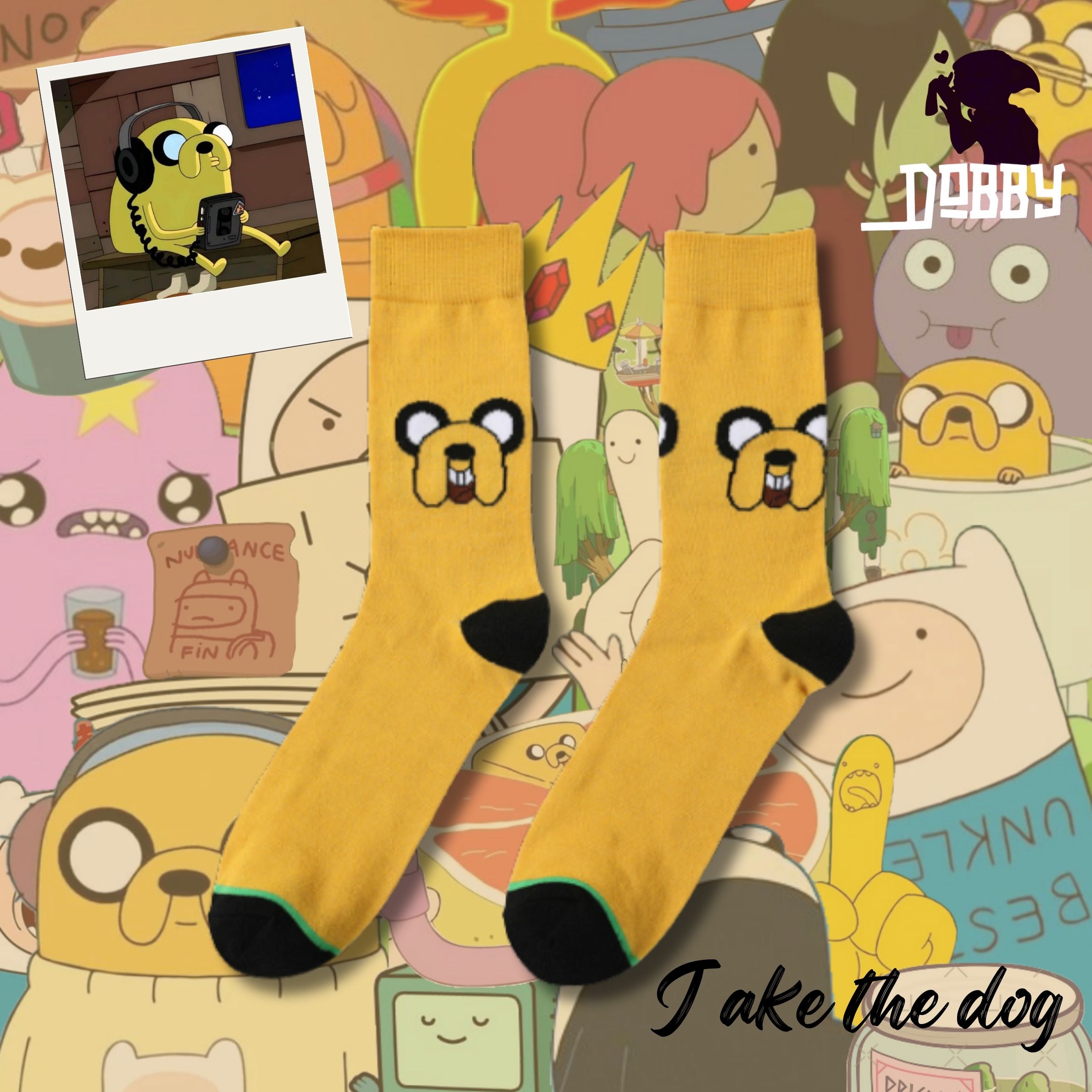Jake the Dog Adventure Time Socks
