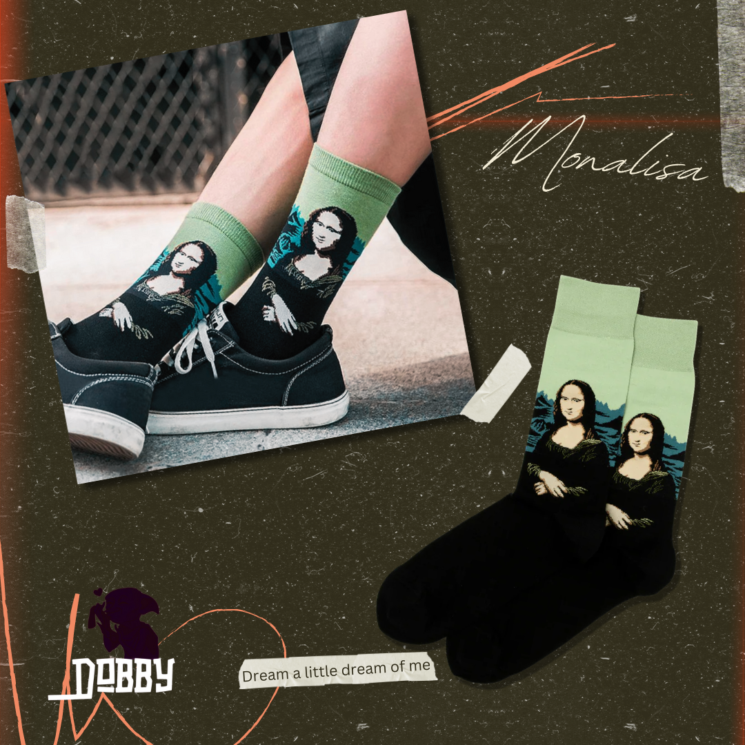 Leonardo da Vinci's Mona Lisa Art Socks