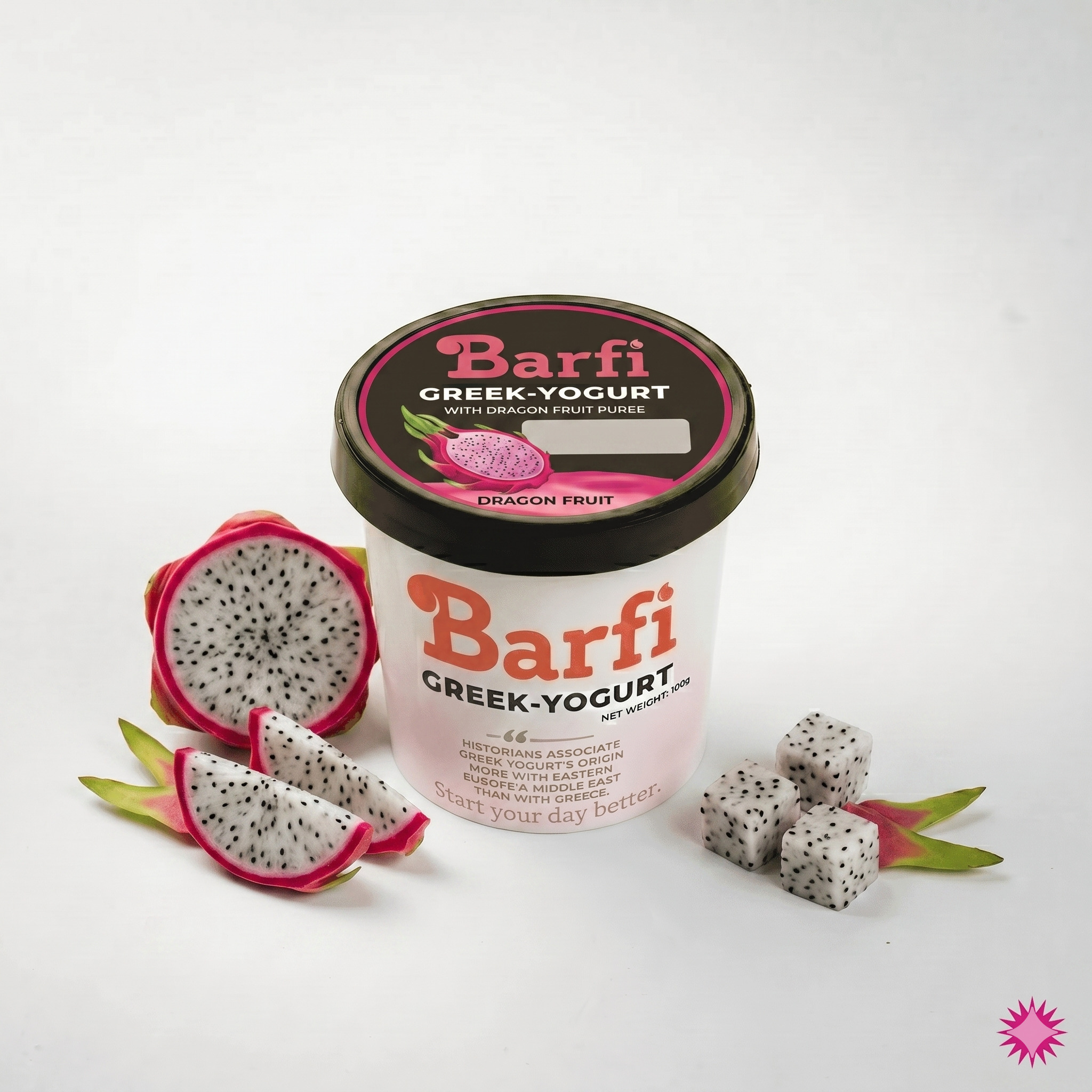 Dragon Fruit Greek Yogurt (100 gm)