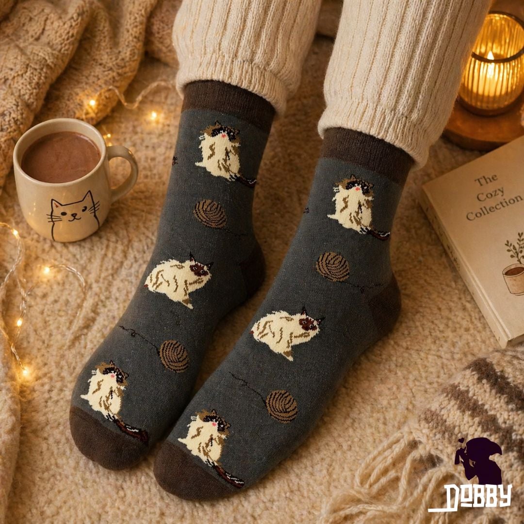Cozy Cat Socks