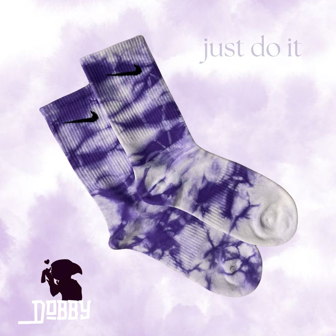 Purple Haze Tie-Dye Socks