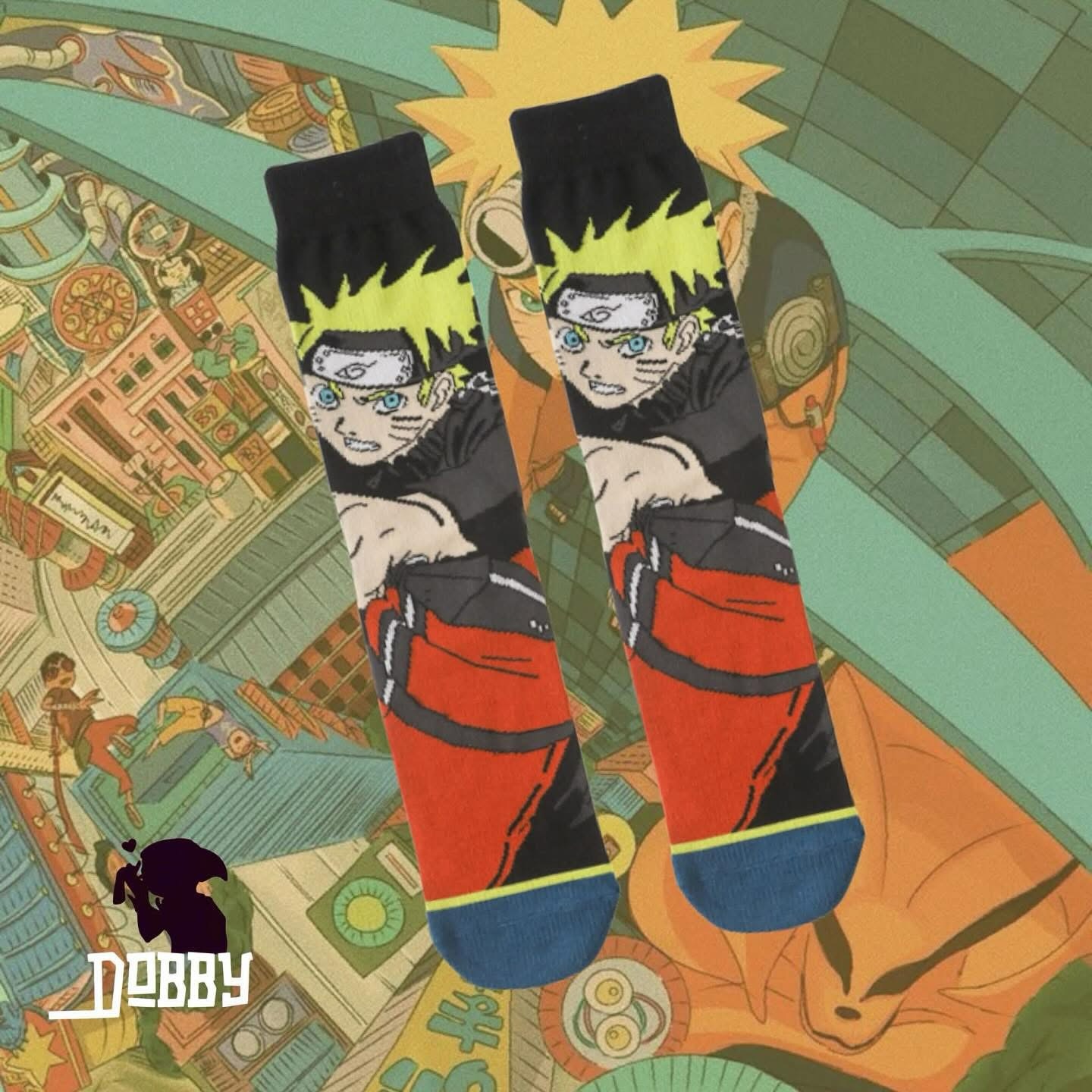 Naruto Uzumaki Anime Socks