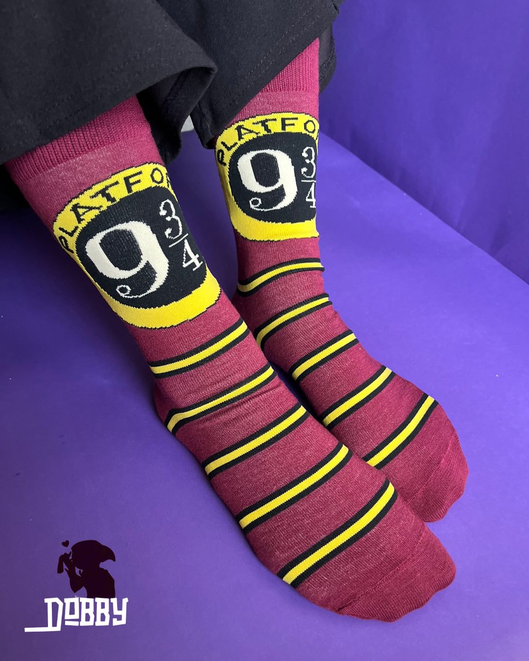 Hogwarts Express Platform Nine and Three-Quarters Harry Potter Socks