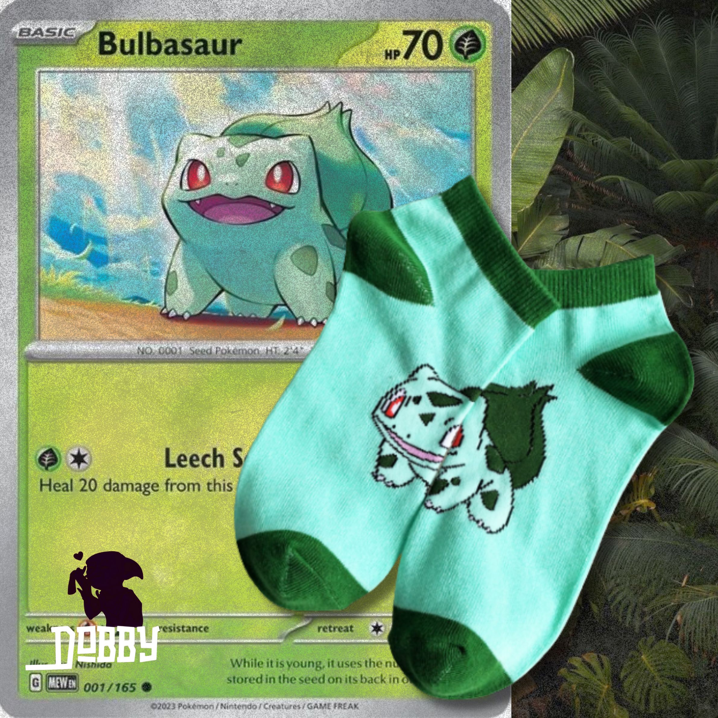 Bulbasaur Pokemon Ankle Socks