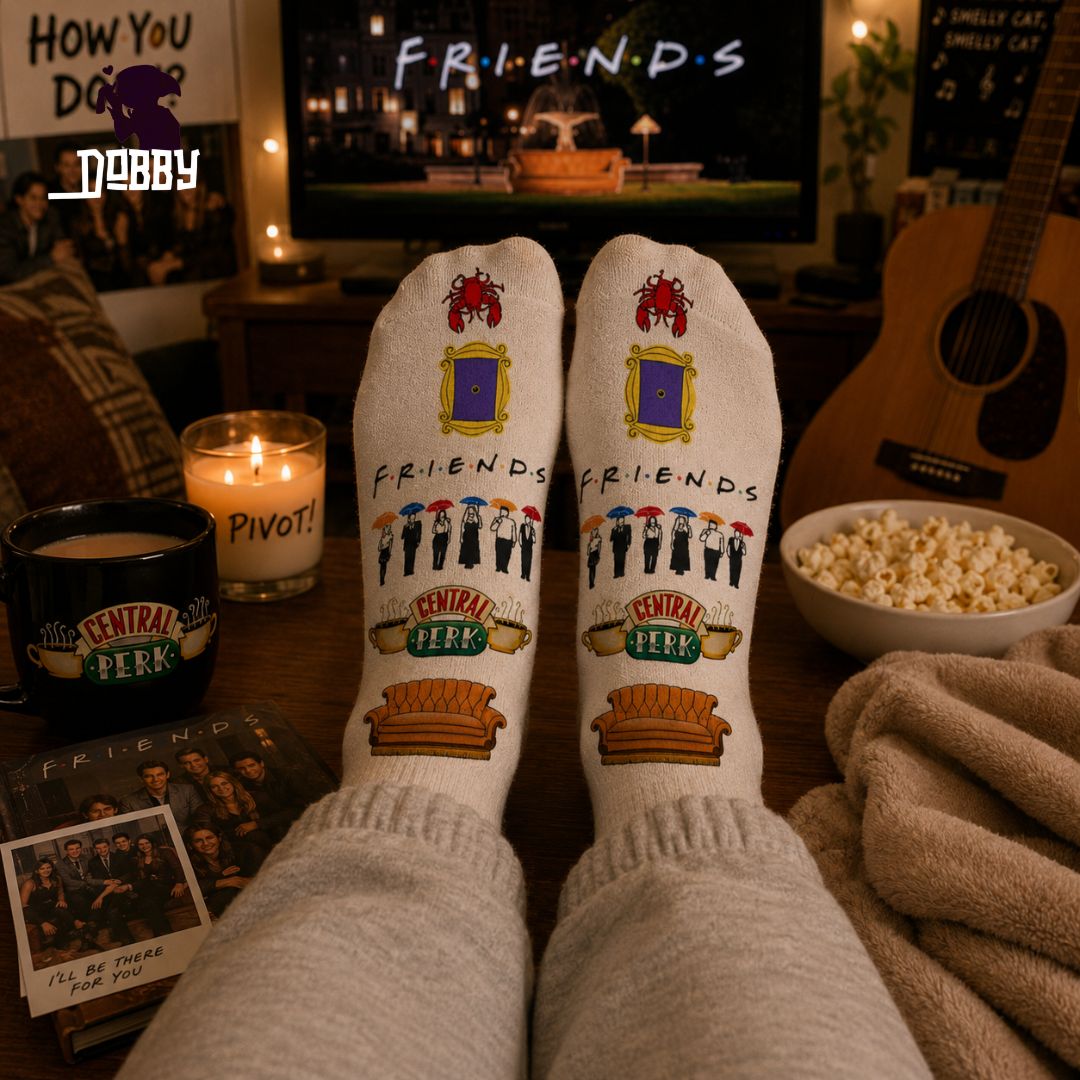 Friends TV Series White Ankle Socks