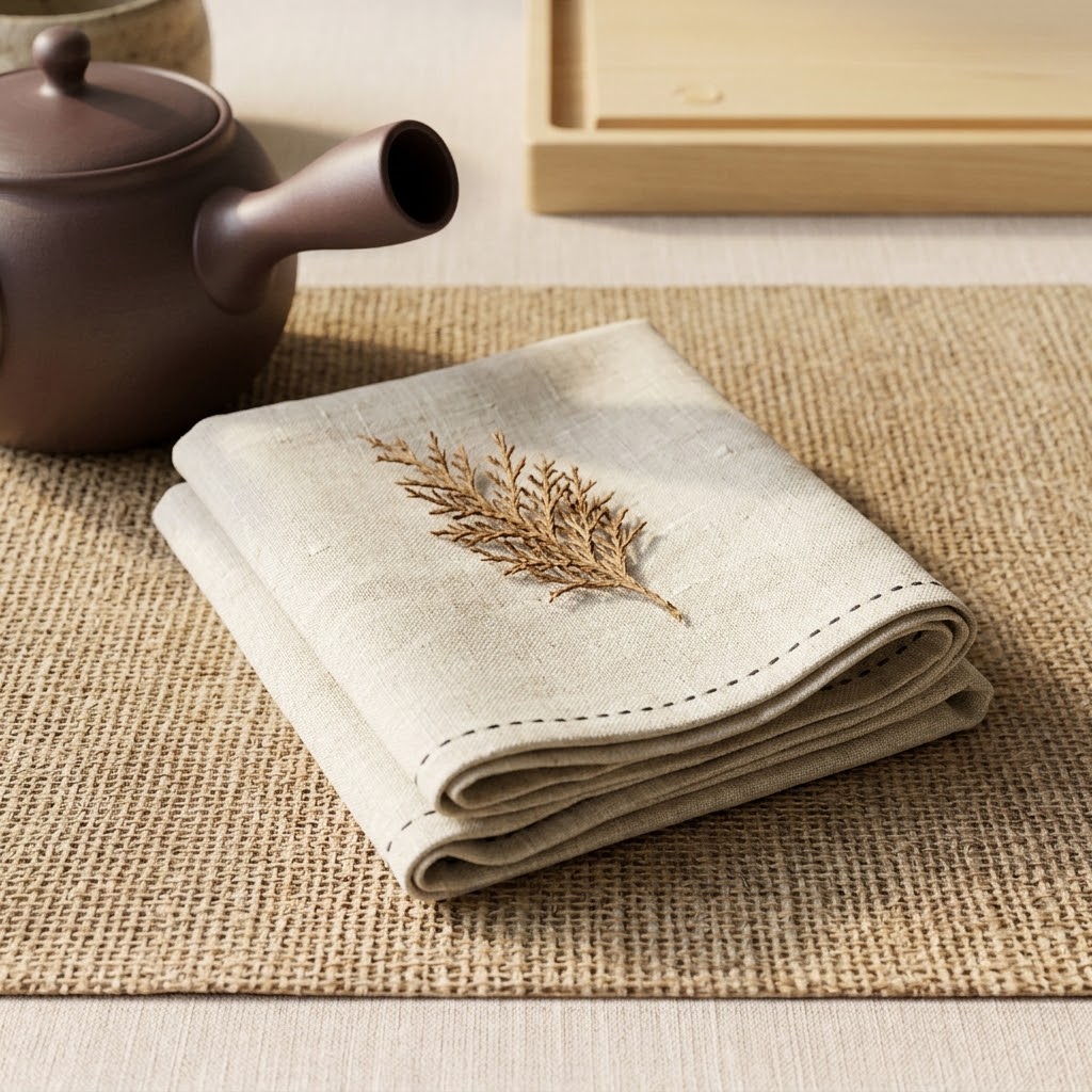 Linen Tea Towel & Furoshiki Wrap (風呂敷)