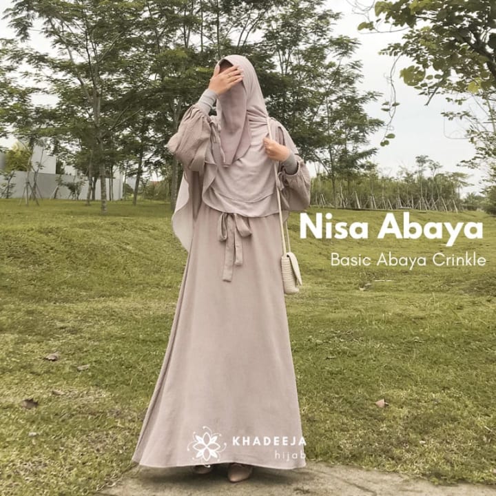 Khadeeja Hijab | Nisa Abaya | Dress Lebaran Umroh / Haji Termurah