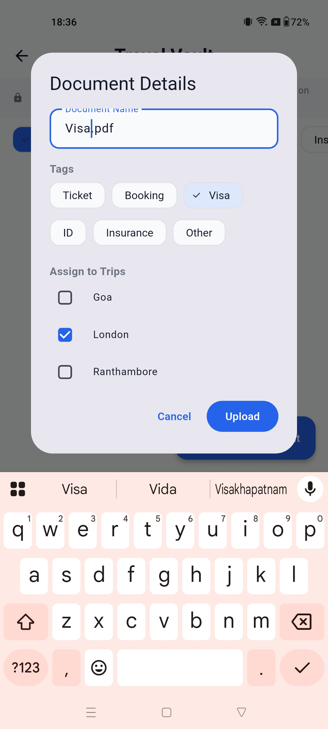 Vault Categories