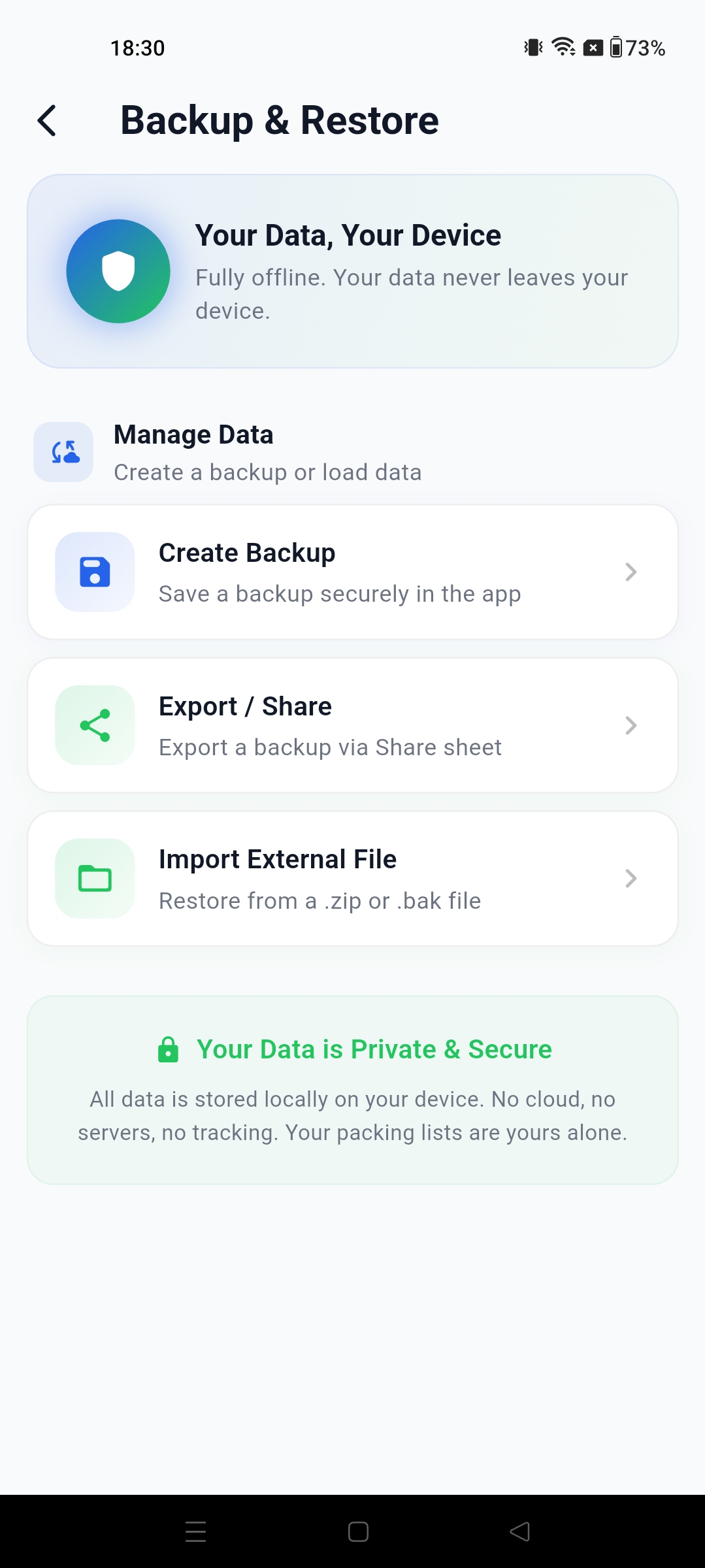 Backup & Restore