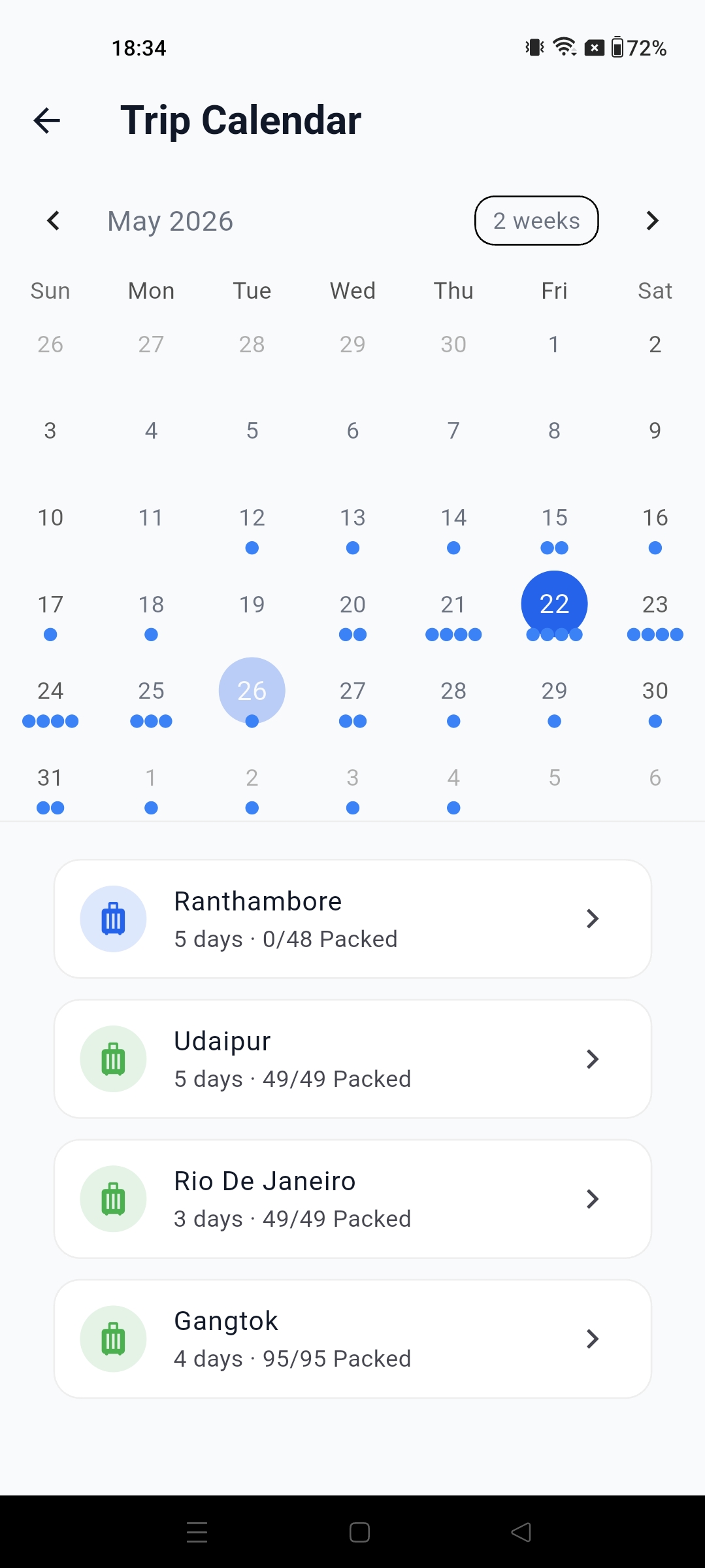 Calendar View