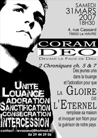 Coram Déo le 31 mars 2007