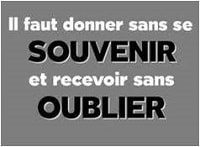 Donner n'est pas reprendre !