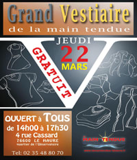 Vestiaire La Main Tendue - le 22 Mars 2012