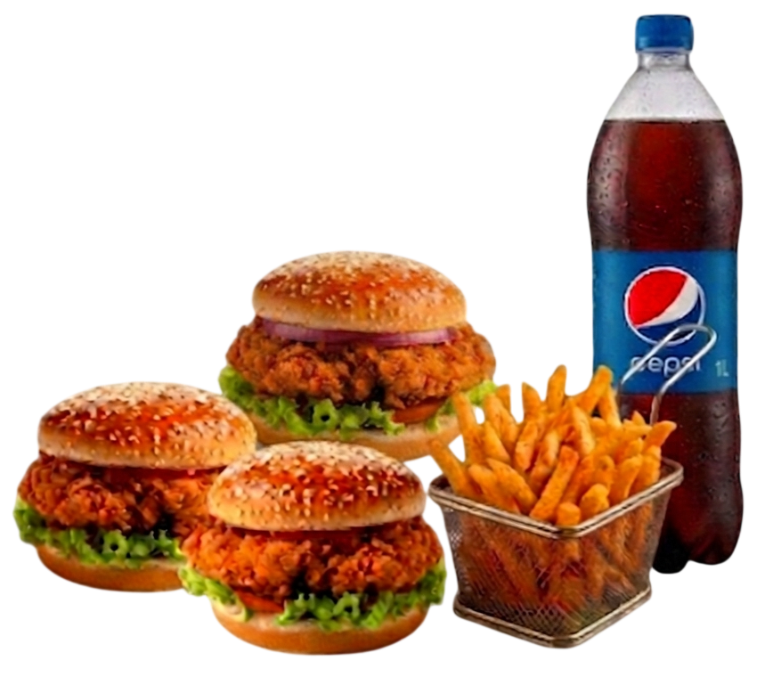 CC 03 Persons Burger Deal