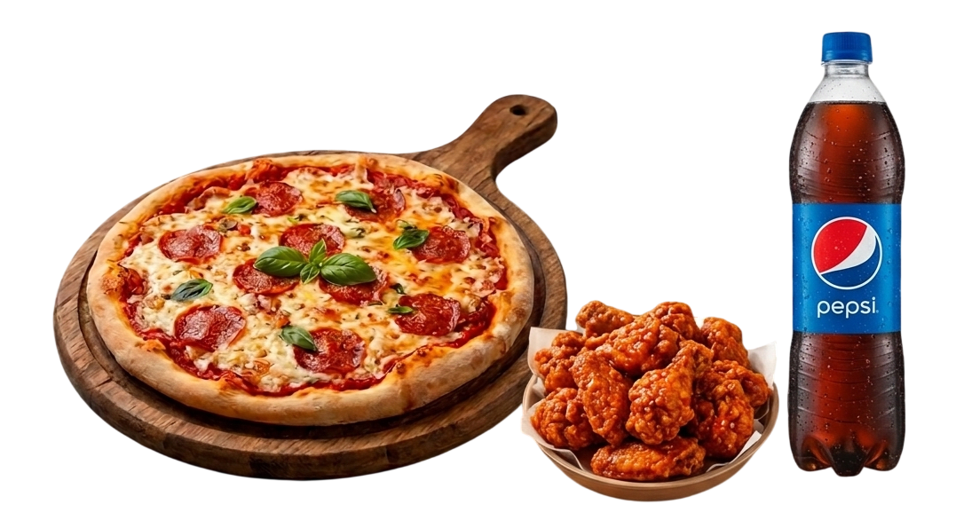 CC 02 Persons Pizza Wings Deal