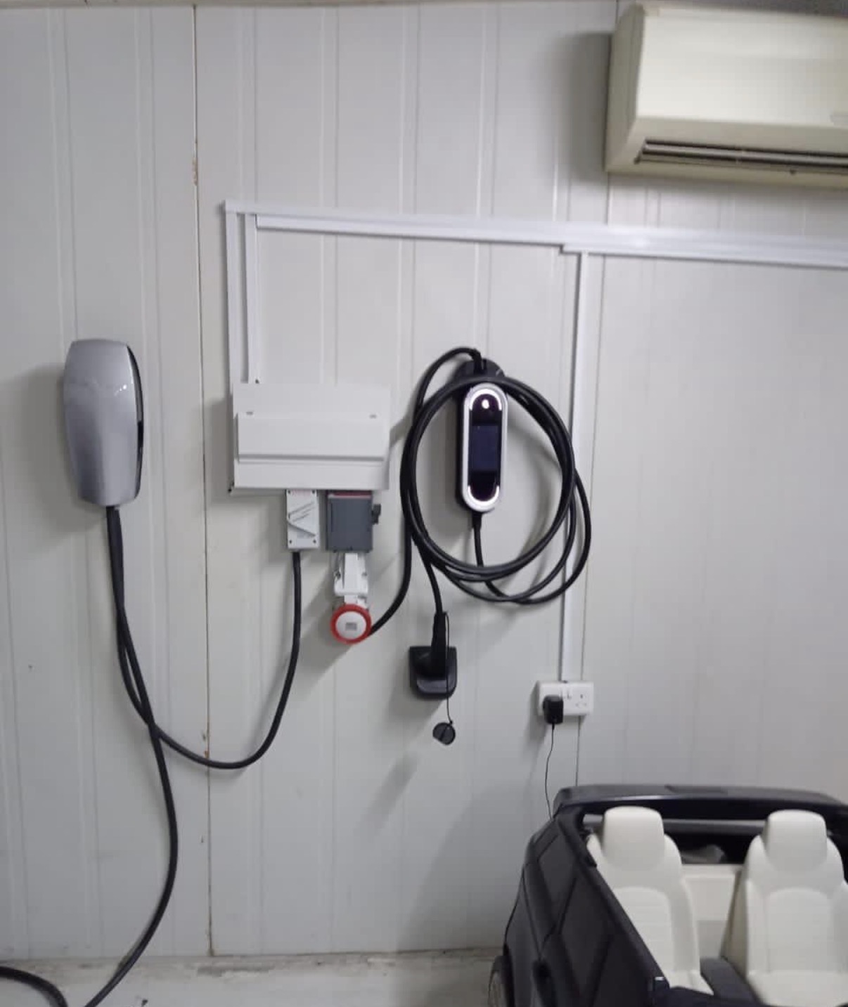 Porsche and Tesla Chargers