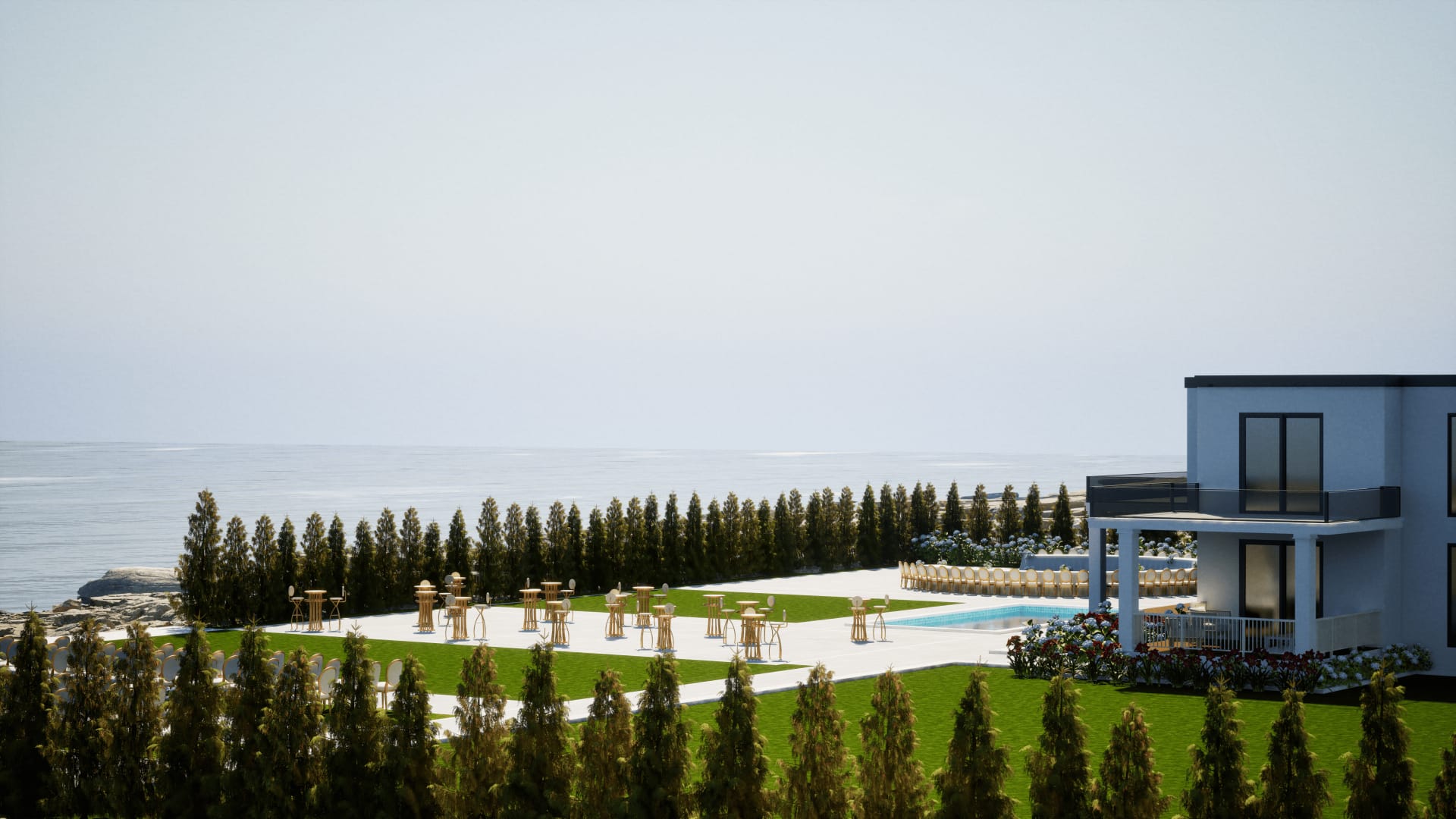 Luxury wedding ceremony by the sea in Paphos