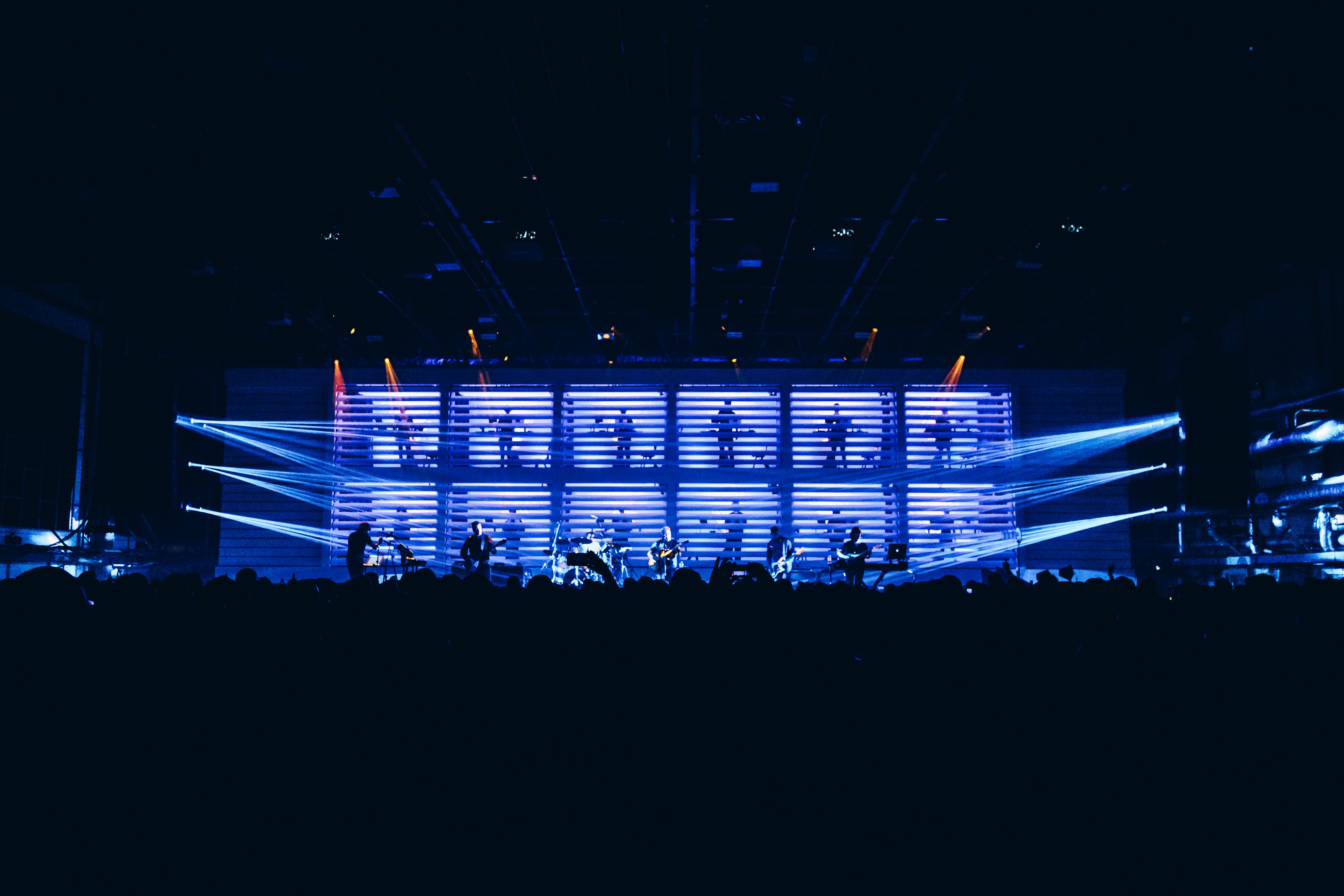 New Order performing live in Manchester — concert photography