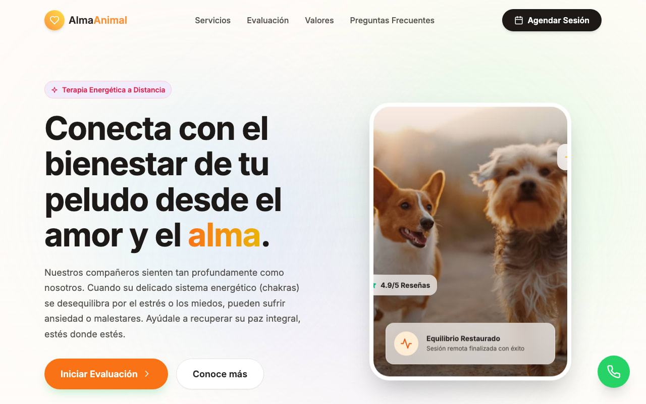 Alma Animal — terapia energética para mascotas