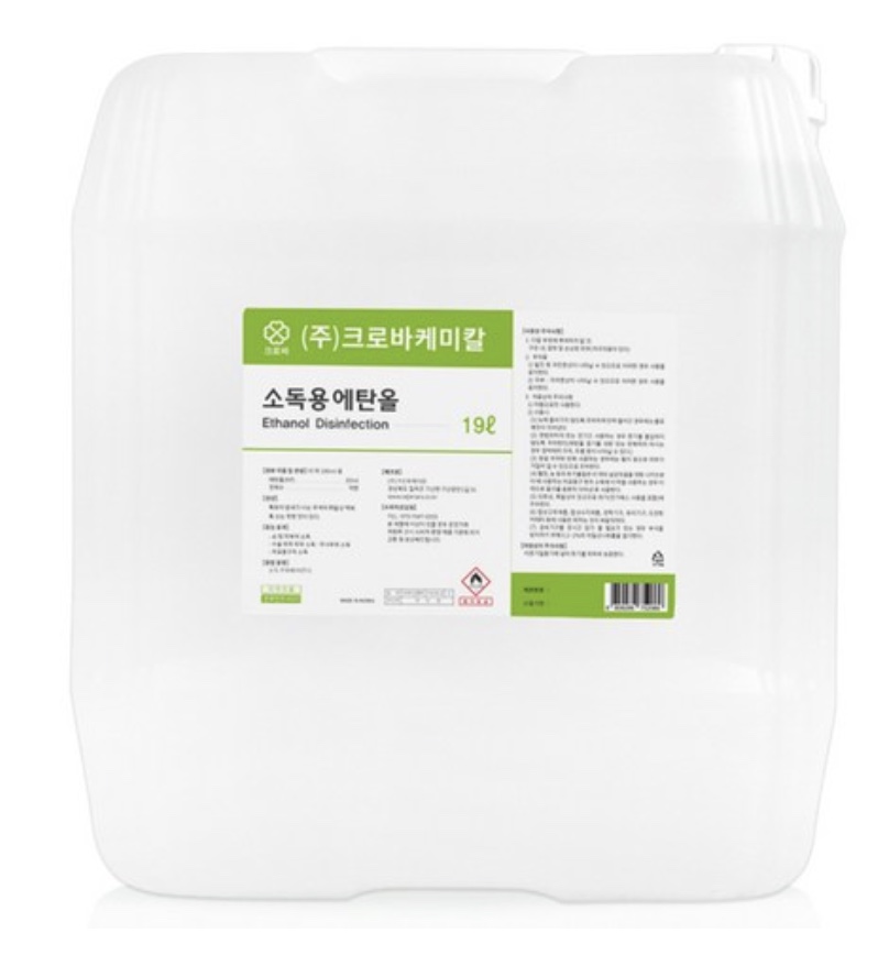 크로바 소독용 에탄올 83% 소독용알콜 19l, 1개