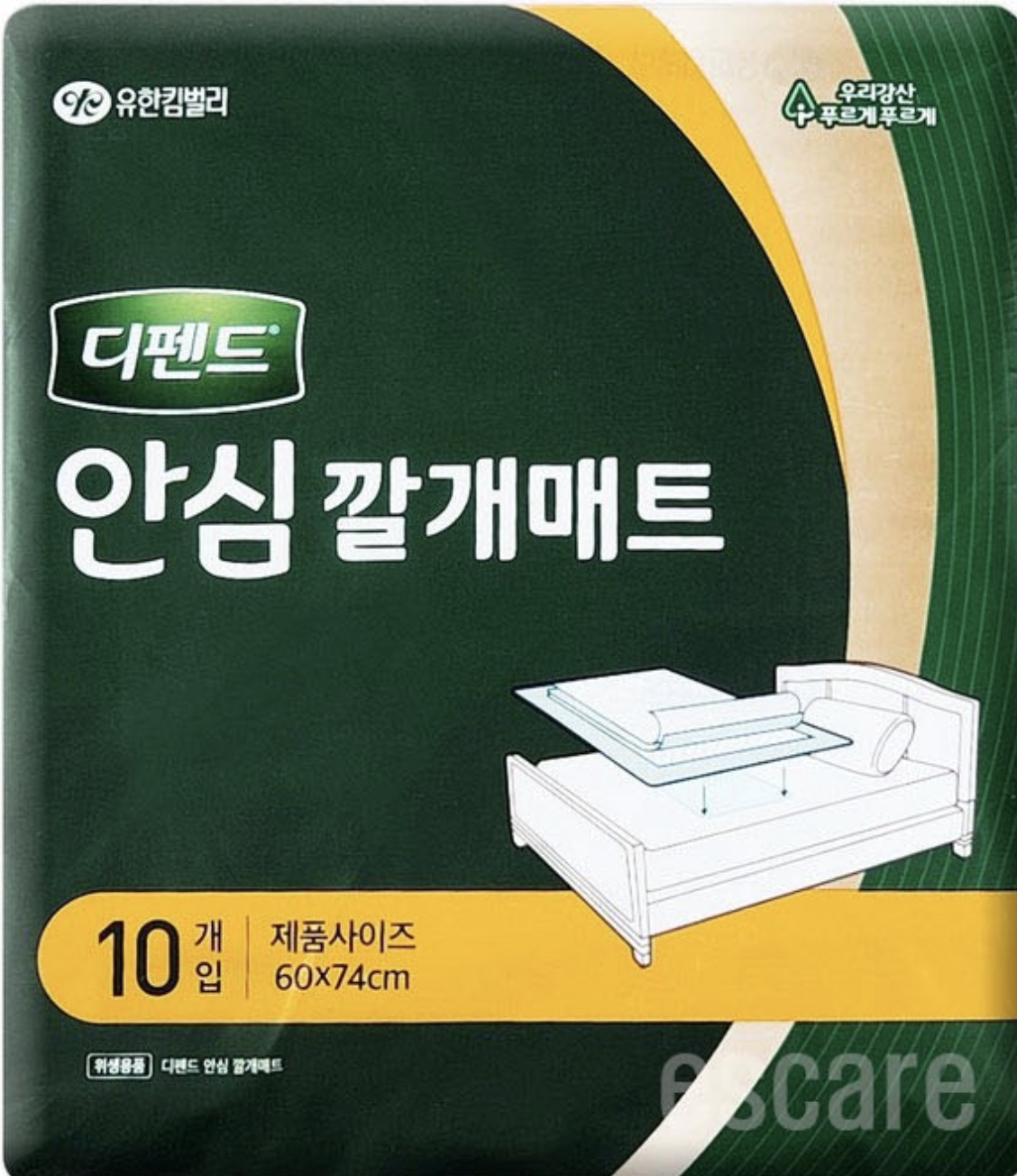 디펜드 남녀공용 안심 깔개매트 60*74cm 10개입*10box